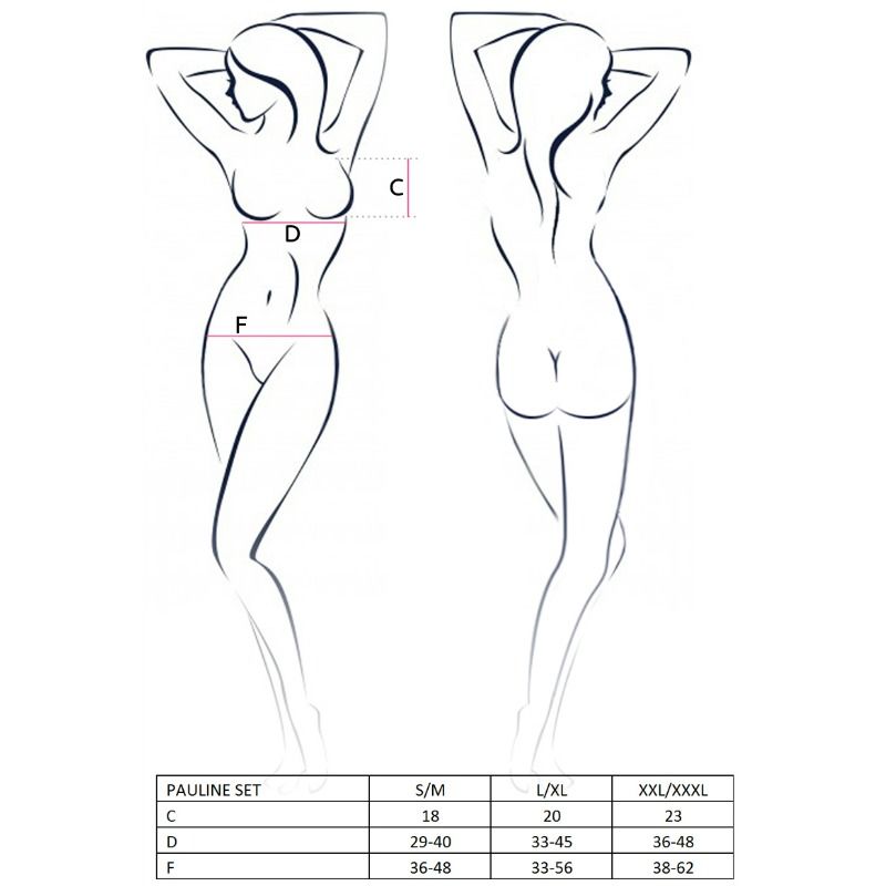 PASSION - WOMAN PAULINE SET 3 PIECES SIZE L/XL - Amore24