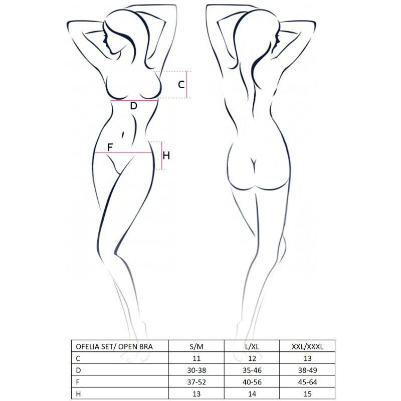 PASSION - WOMAN OFELIA SET SIZE L/XL - Amore24