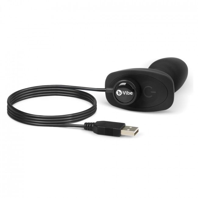 B-VIBE - RIMMING REMOTE CONTROL ANAL PLUG PETITE BLACK - Amore24