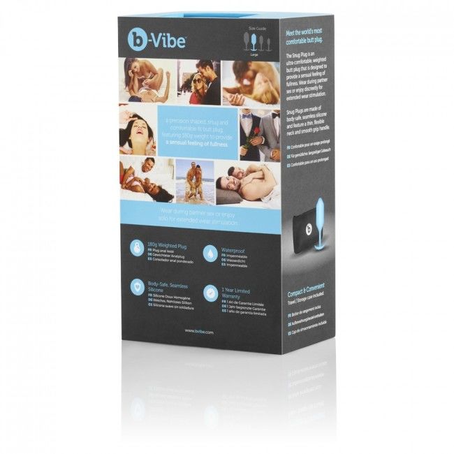 B-VIBE - SNUG ANAL PLUG 3 SKY BLUE - Amore24