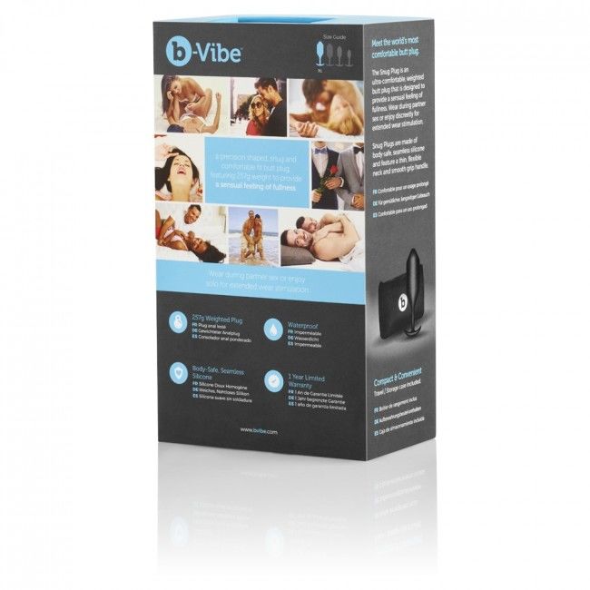 B-VIBE - SNUG ANAL PLUG 4 BLACK - Amore24