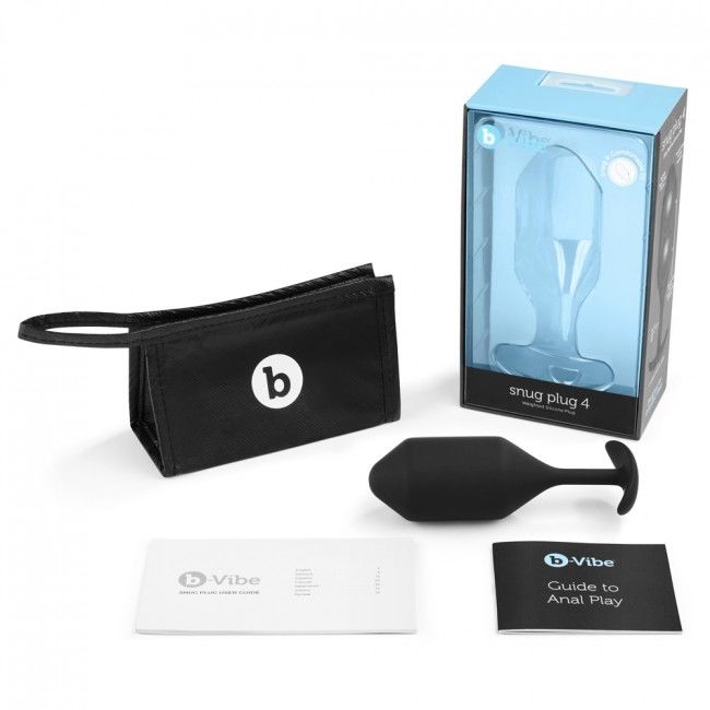 B-VIBE - SNUG ANAL PLUG 4 BLACK - Amore24