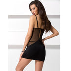 PASSION - WOMAN LUMIA CHEMISE BLACK SIZE L/XL - Amore24