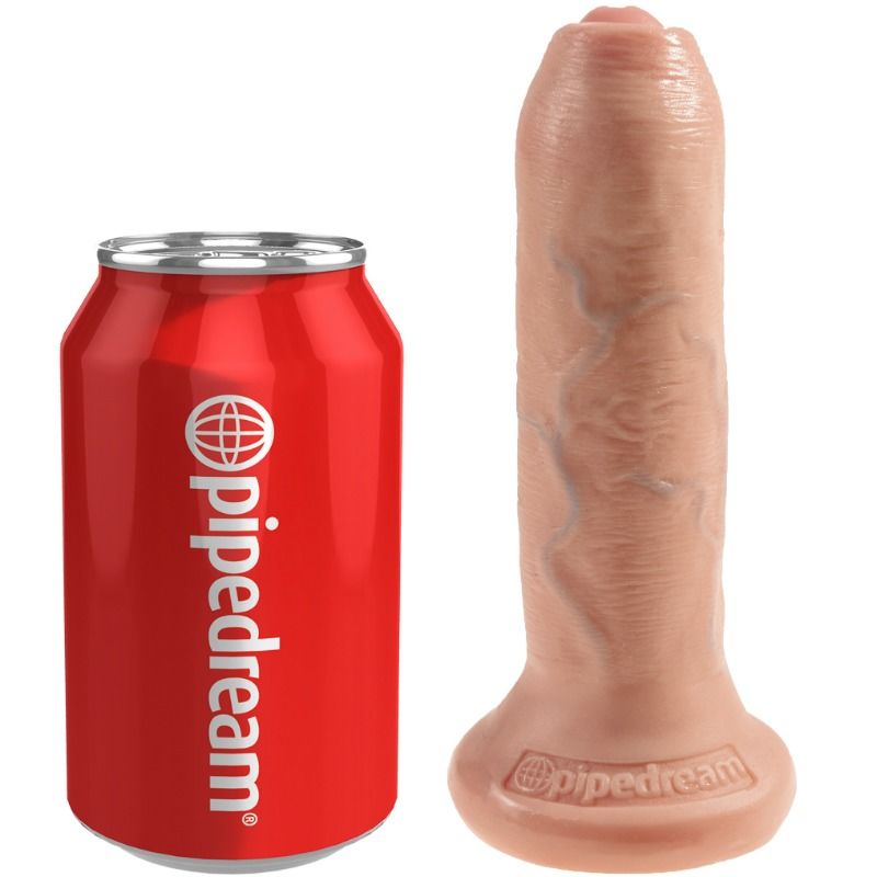 KING COCK - REALISTIC DILDO UNCUT FLESH 15 CM - Amore24