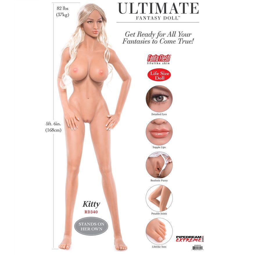 EXTREME TOYZ - PIPEDREAM EXTREME ULTIMATE FANTASY DOLLS KITTY 168 CM - Amore24