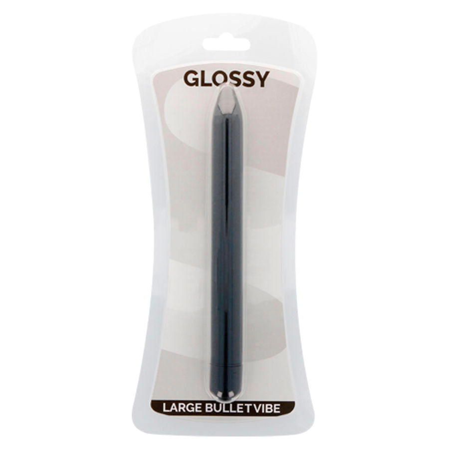 GLOSSY - SLIM VIBRATOR BLACK - Amore24