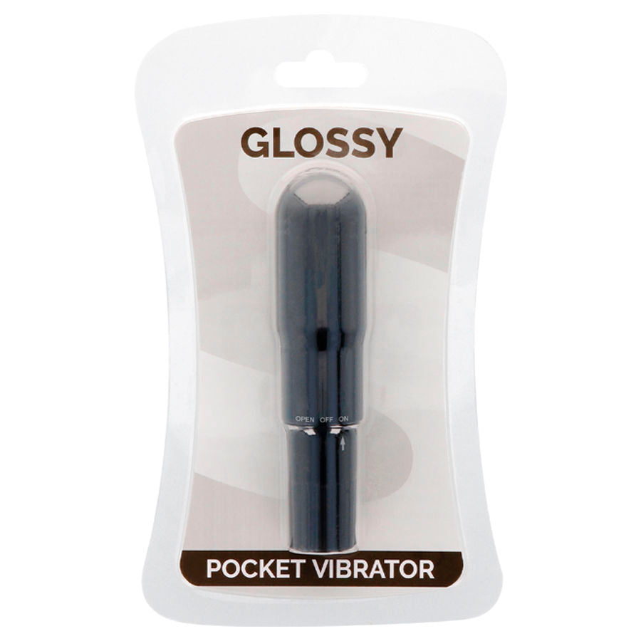 GLOSSY - POCKET VIBRATOR BLACK - Amore24