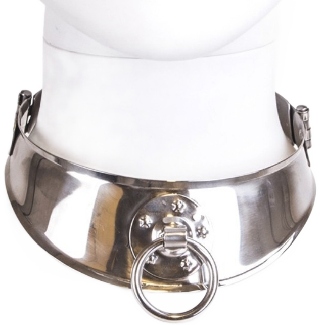 METAL HARD - RESTRAINT COLLAR WITH RING - Amore24