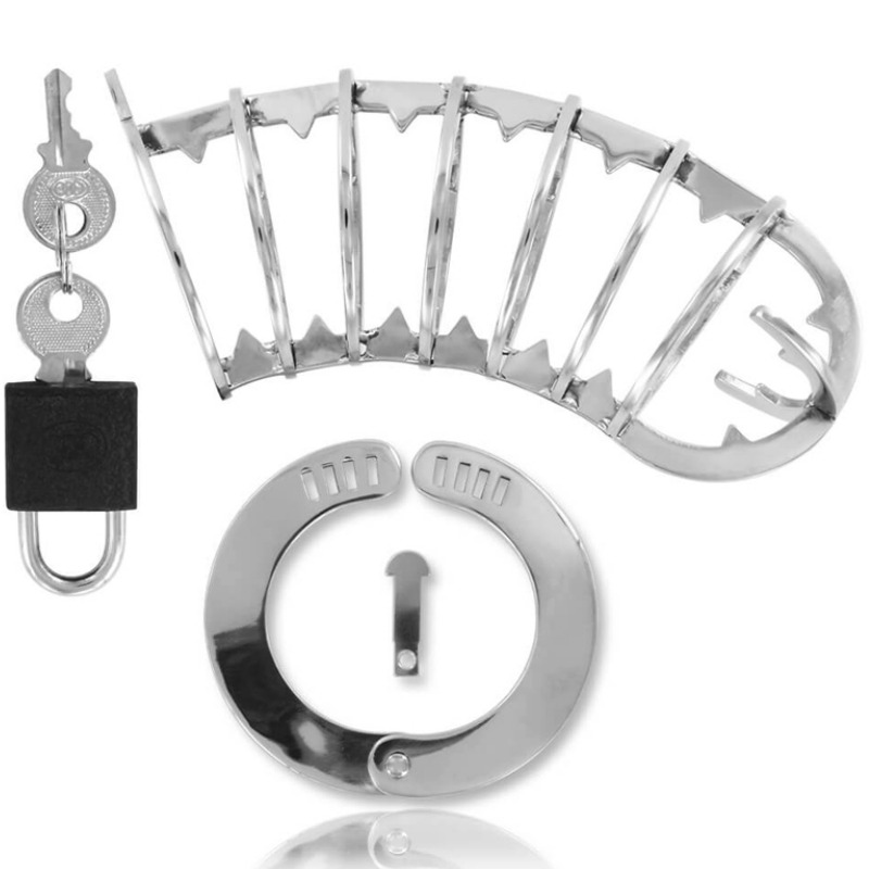 METAL HARD - PENIS CAGE WITH SECURITY LOCK 14 CM - Amore24
