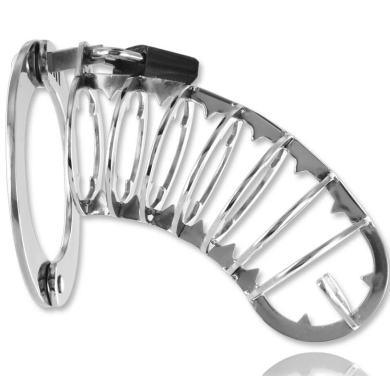METAL HARD - PENIS CAGE WITH SECURITY LOCK 14 CM - Amore24