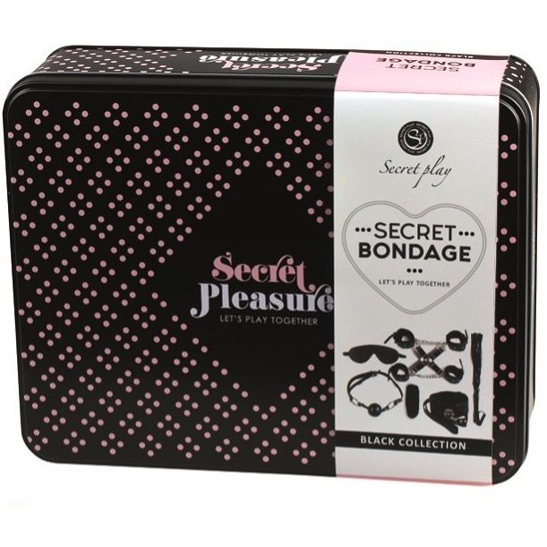 SECRETPLAY - BDSM SET 8 PCS BLACK - Amore24