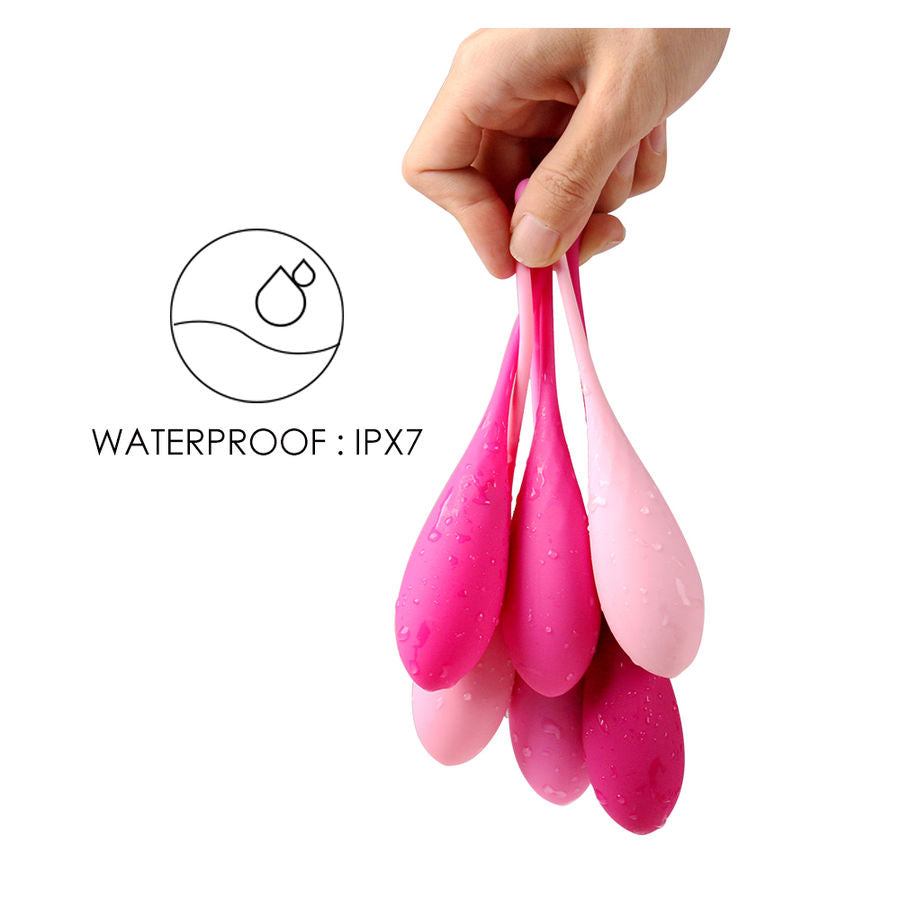 LESLIE - KEGEL FIT PELVIC MUSCLE TRAINING SET 6 WEIGHTS - Amore24