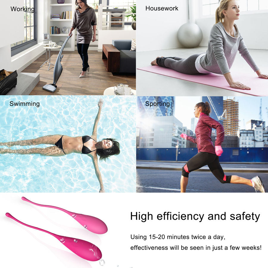 LESLIE - KEGEL FIT PELVIC MUSCLE TRAINING SET 6 WEIGHTS - Amore24