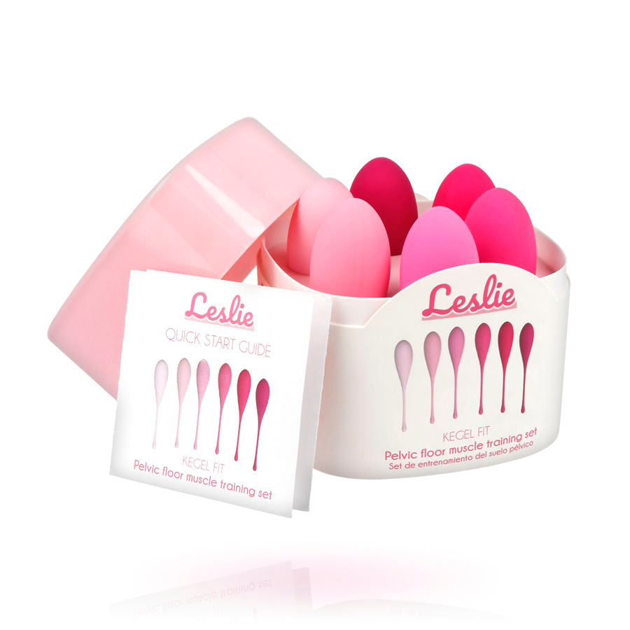 LESLIE - KEGEL FIT PELVIC MUSCLE TRAINING SET 6 WEIGHTS - Amore24