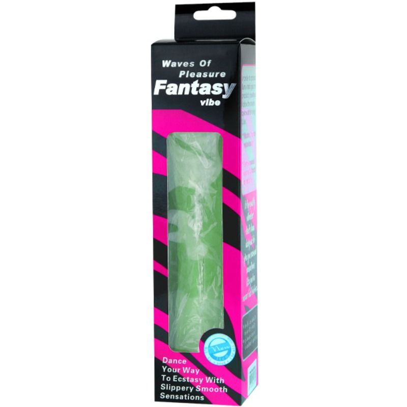 BAILE - WAVES OF PLEASURE VIBRATOR 23 CM GREEN - Amore24