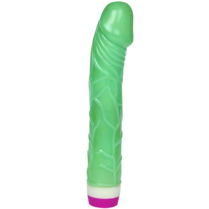 BAILE - WAVES OF PLEASURE VIBRATOR 23 CM GREEN - Amore24