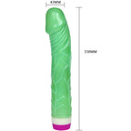 BAILE - WAVES OF PLEASURE VIBRATOR 23 CM GREEN - Amore24
