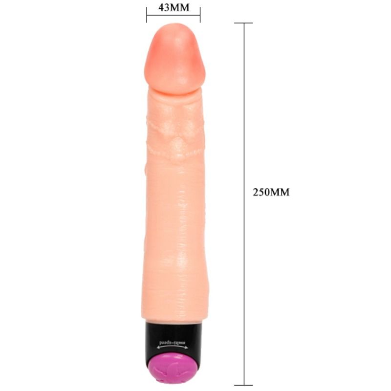 BAILE - FLEXIBLE REALISTIC VIBRATOR 25 CM - Amore24