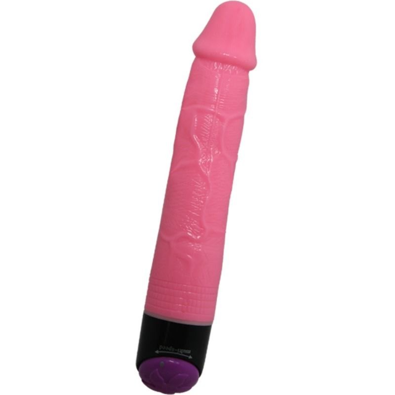 BAILE - COLORFUL SEX REALISTIC VIBRATOR PINK 23 CM - Amore24