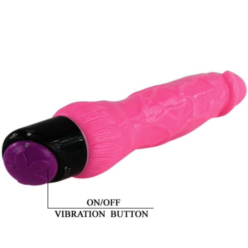 BAILE - COLORFUL SEX REALISTIC VIBRATOR PINK 24 CM - Amore24