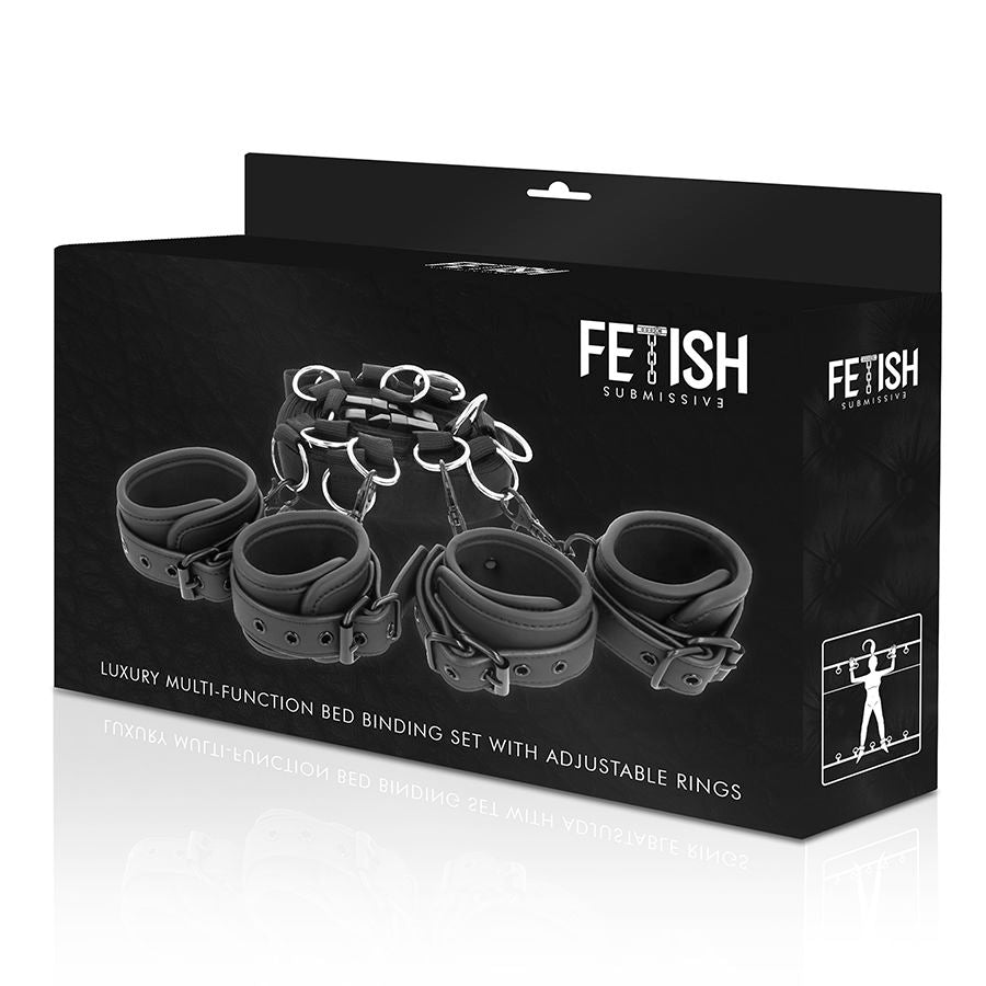 FETISH SUBMISSIVE - LUXURY BED TIES SET WITH NOPRENE LINING - Amore24