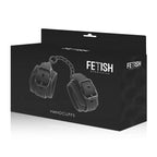 FETISH SUBMISSIVE - VEGAN LEATHER HANDCUFFS WITH NOPRENE LINING - Amore24