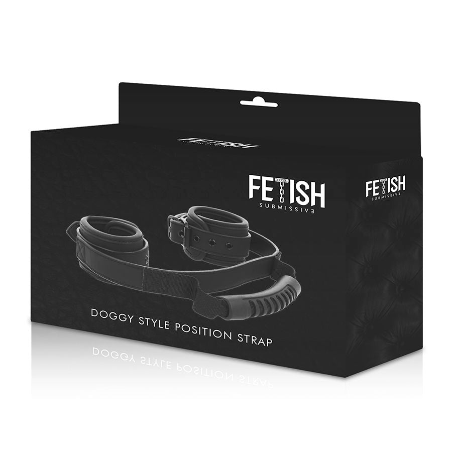 FETISH SUBMISSIVE - NOPRENE LINING HANDCUFFS WITH HANDLE - Amore24