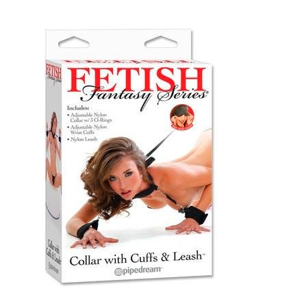 FETISH FANTASY SERIES - COLLAR WITH CUFFS & LEASH - Amore24