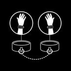 FETISH SUBMISSIVE - VEGAN LEATHER HANDCUFFS WITH NOPRENE LINING - Amore24