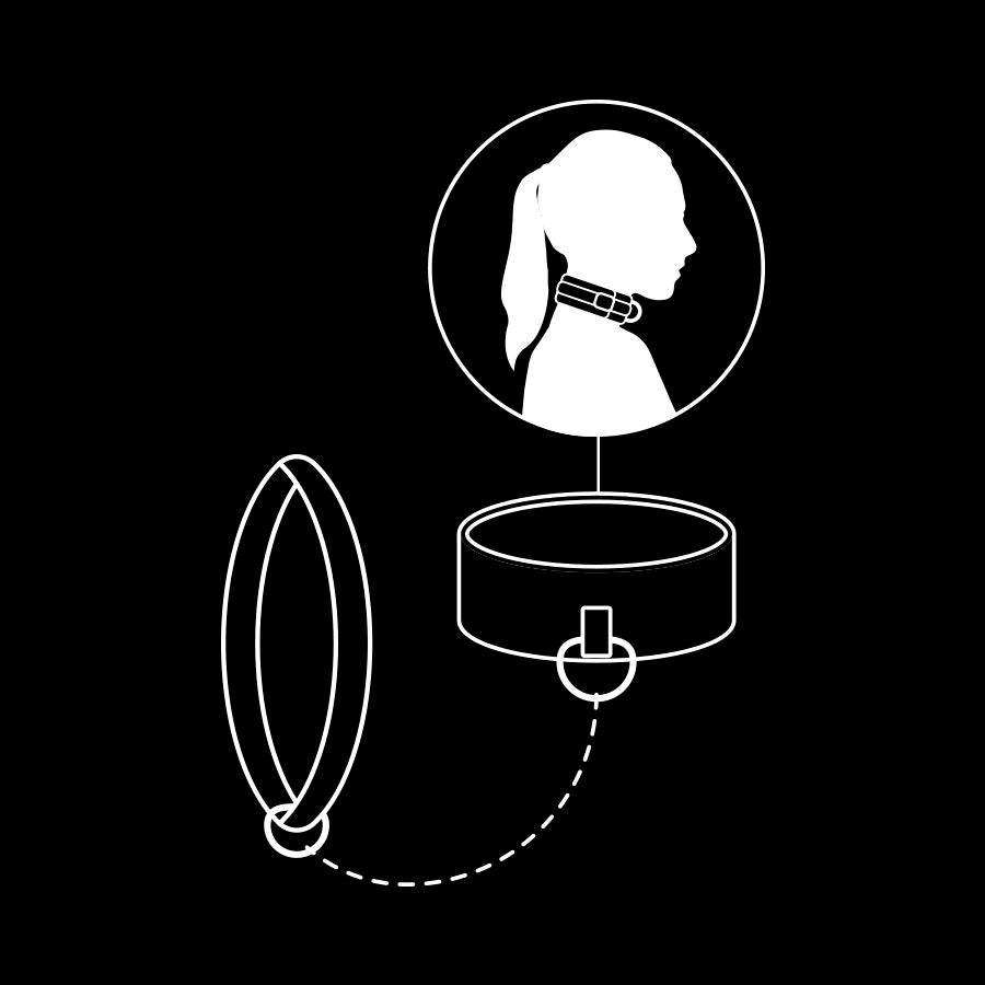 FETISH SUBMISSIVE - NOPRENE LINING CHAIN NECKLACE - Amore24
