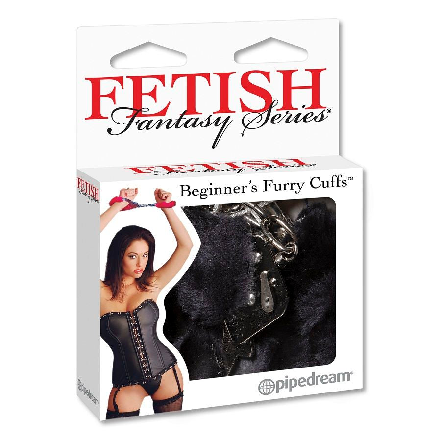 FETISH FANTASY SERIES - FURRY CUFFS BLACK - Amore24
