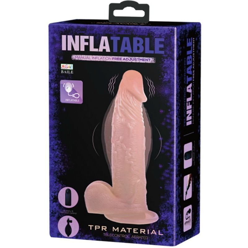 BAILE - REALISTIC VIBRATING AND INFLATABLE DILDO - Amore24