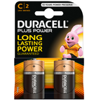 DURACELL - PLUS POWER BATTERY C LR14 2 UNITS - Amore24