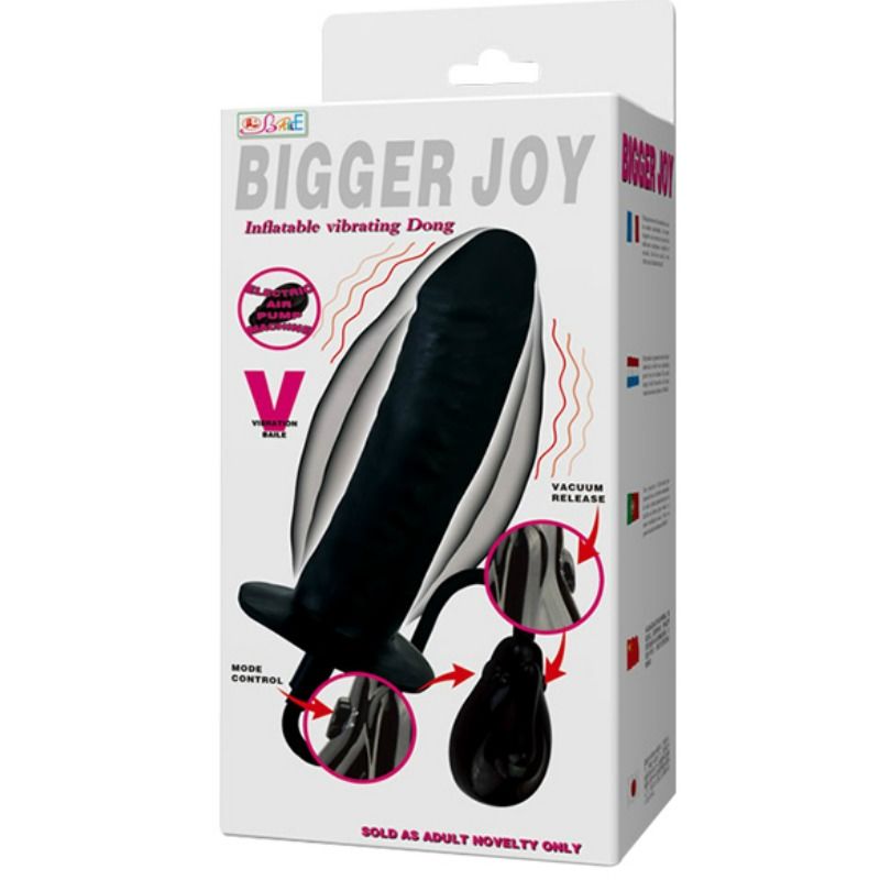 BAILE - BIGGER JOY INFLATABLE DILDO WITH VIBRATION 16 CM - Amore24