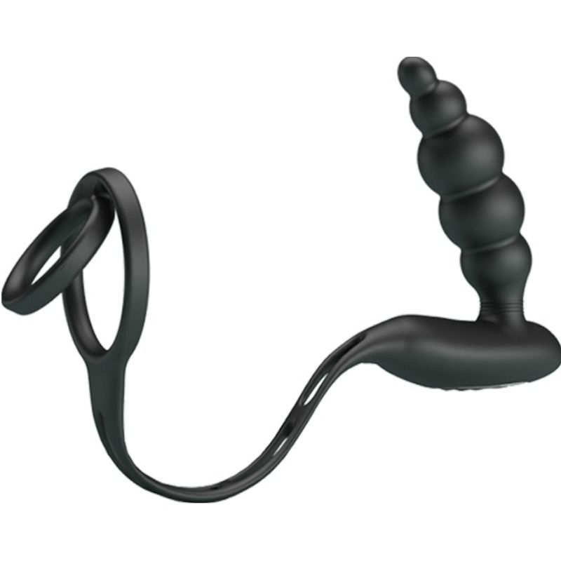 PRETTY LOVE - PENIS RINGS WITH VIBRATOR PLUG - Amore24