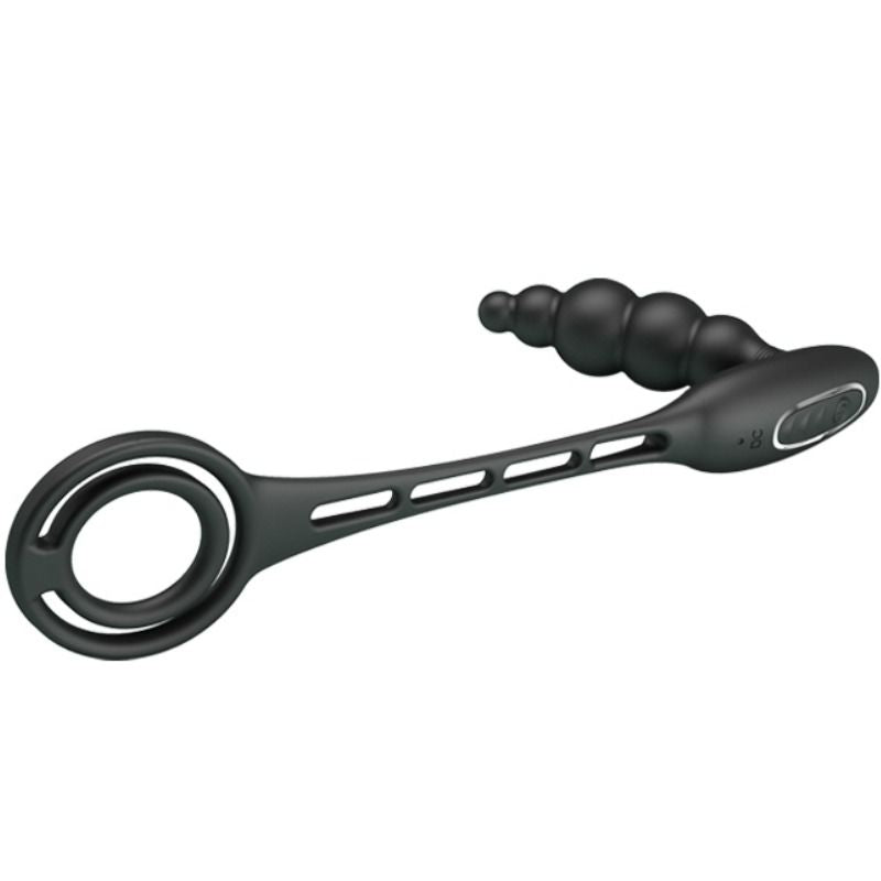 PRETTY LOVE - PENIS RINGS WITH VIBRATOR PLUG - Amore24