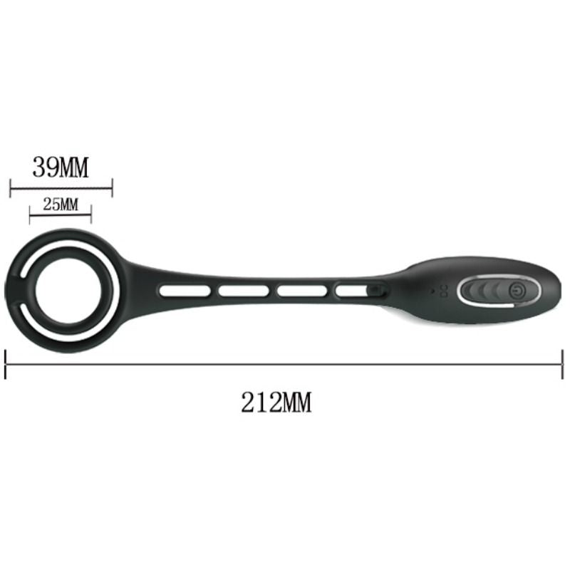 PRETTY LOVE - PENIS RINGS WITH VIBRATOR PLUG - Amore24
