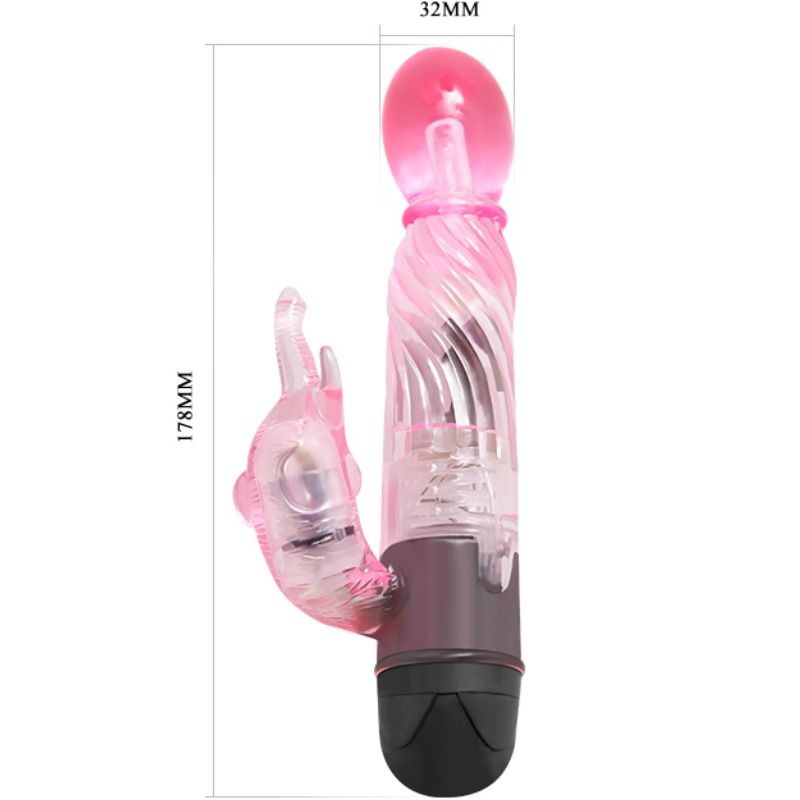 BAILE - GIVE YOU A KIND OF LOVER VIBRATOR WITH PINK RABBIT 10 MODES - Amore24