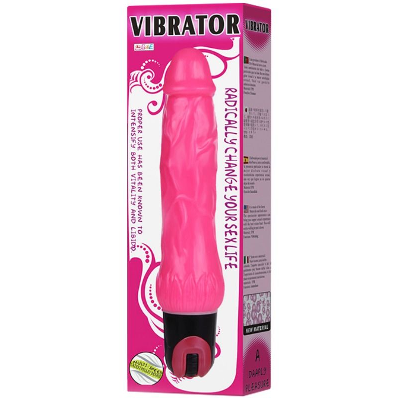 BAILE - VIBRATOR DAAPLY PLEASURE MULTISPEED PINK - Amore24