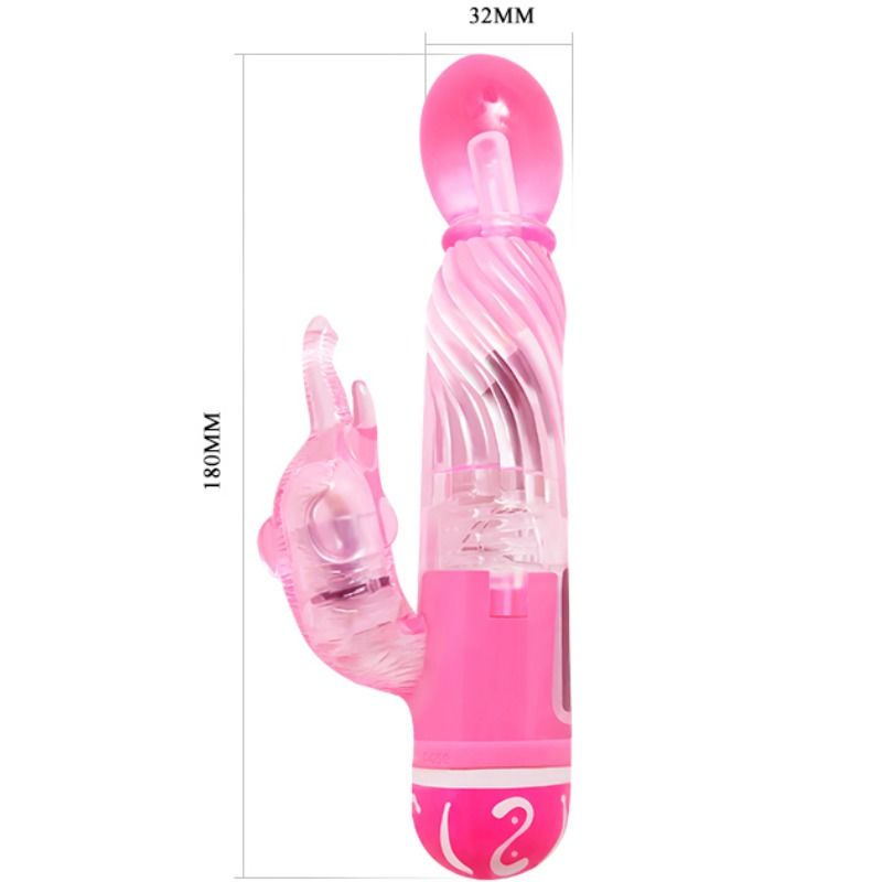 BAILE - MULTISPEED VIBRATOR WITH PINK STIMULATOR - Amore24