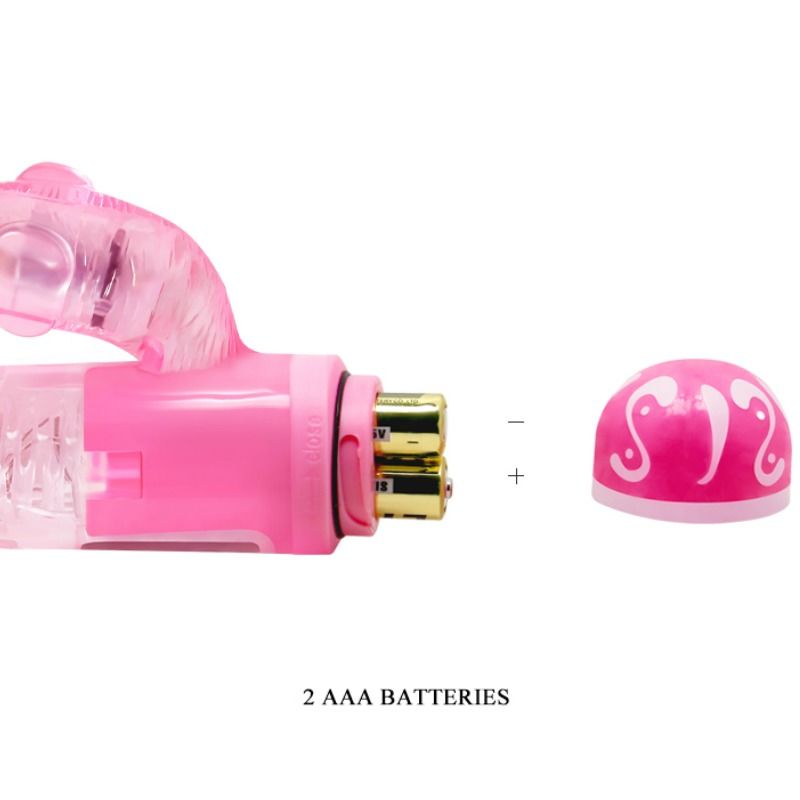 BAILE - MULTISPEED VIBRATOR WITH PINK STIMULATOR - Amore24