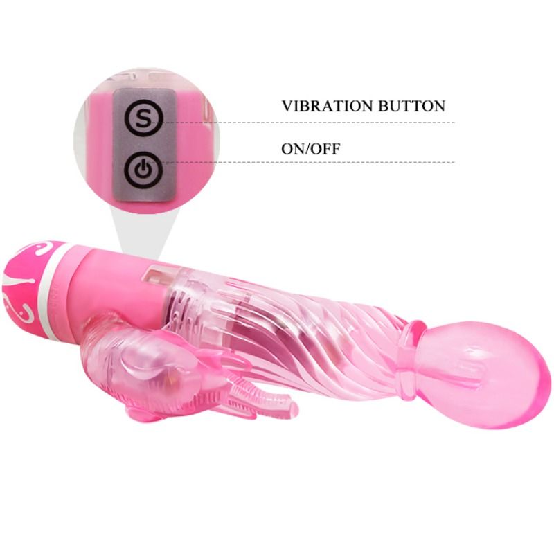 BAILE - MULTISPEED VIBRATOR WITH PINK STIMULATOR - Amore24