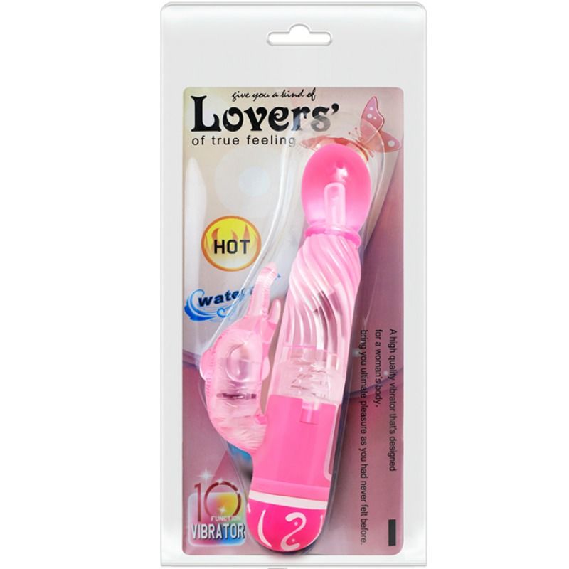 BAILE - MULTISPEED VIBRATOR WITH PINK STIMULATOR - Amore24
