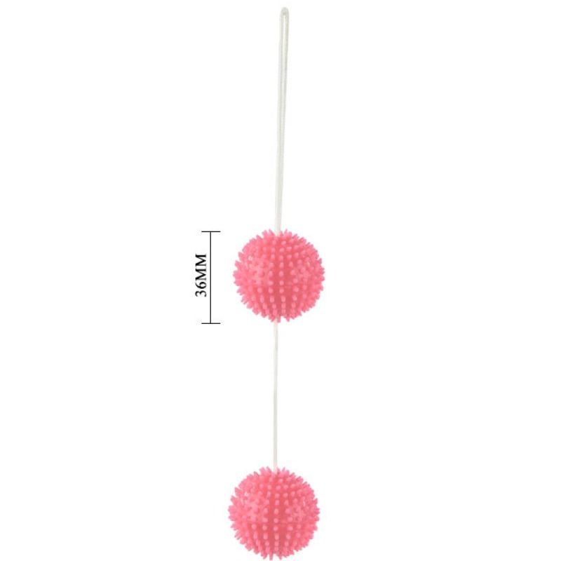 BAILE - A DEEPLY PLEASURE PINK TEXTURED BALLS 3.6 CM - Amore24