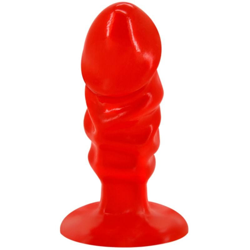 BAILE - UNISEX ANAL PLUG WITH RED SUCTION CUP - Amore24