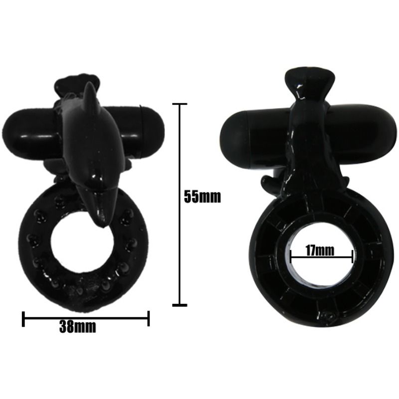 BAILE - SWEET RING RING WITH CLITORIS STIMULATOR DELFIN - Amore24