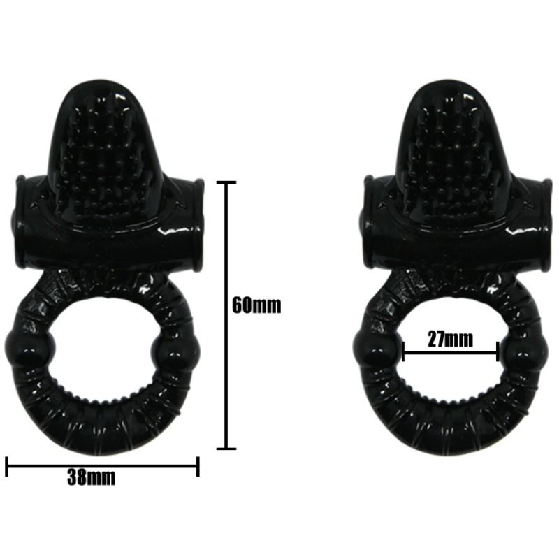 BAILE - SWEET RING VIBRATING RING WITH TEXTURED RABBIT - Amore24