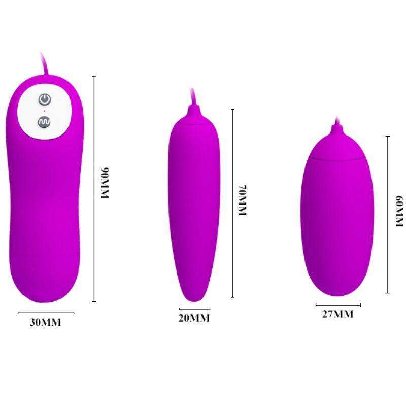 PRETTY LOVE - IRMA DOUBLE VIBRATING EGG - Amore24
