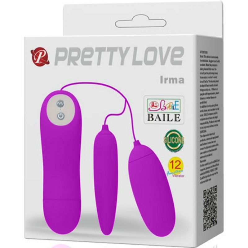 PRETTY LOVE - IRMA DOUBLE VIBRATING EGG - Amore24