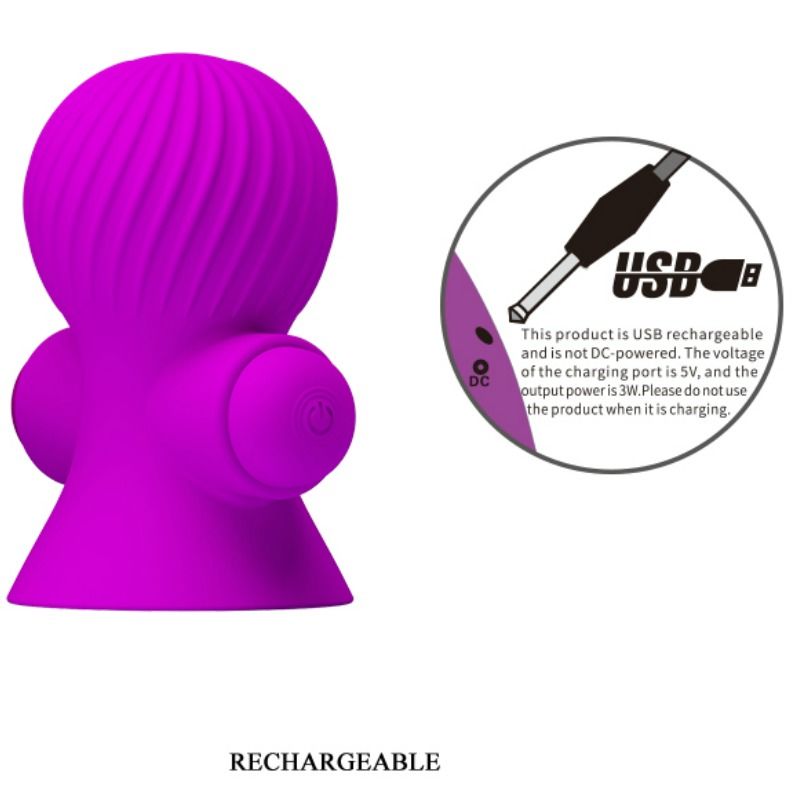 PRETTY LOVE - NIPPLE STIMULATORS 12M LILAC VIBRATION - Amore24